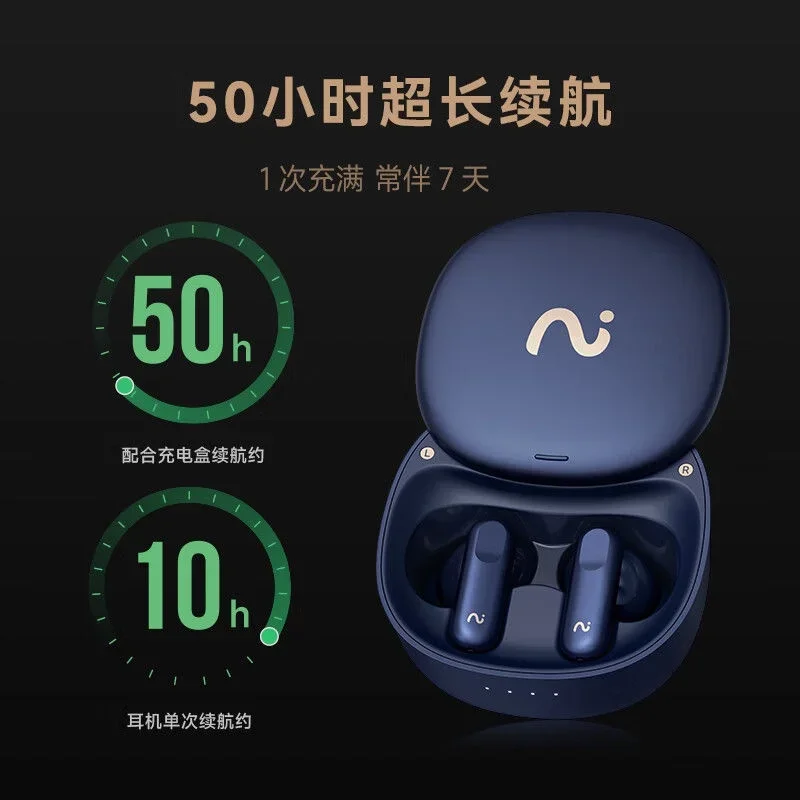 iFLYBUDS PRO ワイヤレスイヤフォン 充電ケース付き ネイビー iFLYBUDS Pro Smart Recording Headset Wireless Bluetooth Earbuds
