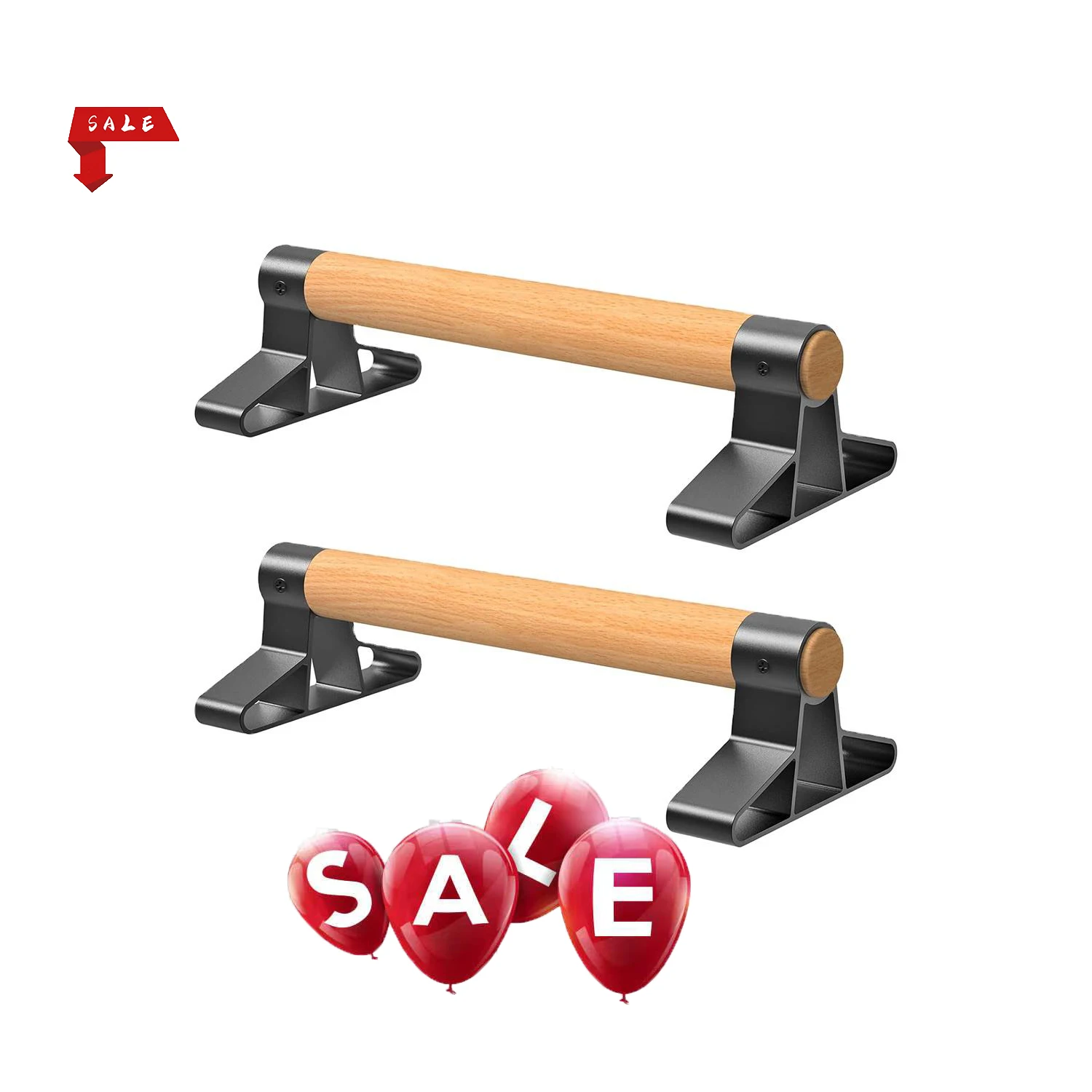 NEW Size Factory hot selling Wooden Push Up Bar Parallel Bars Practice Chest Muscles Home Fitness Equipment