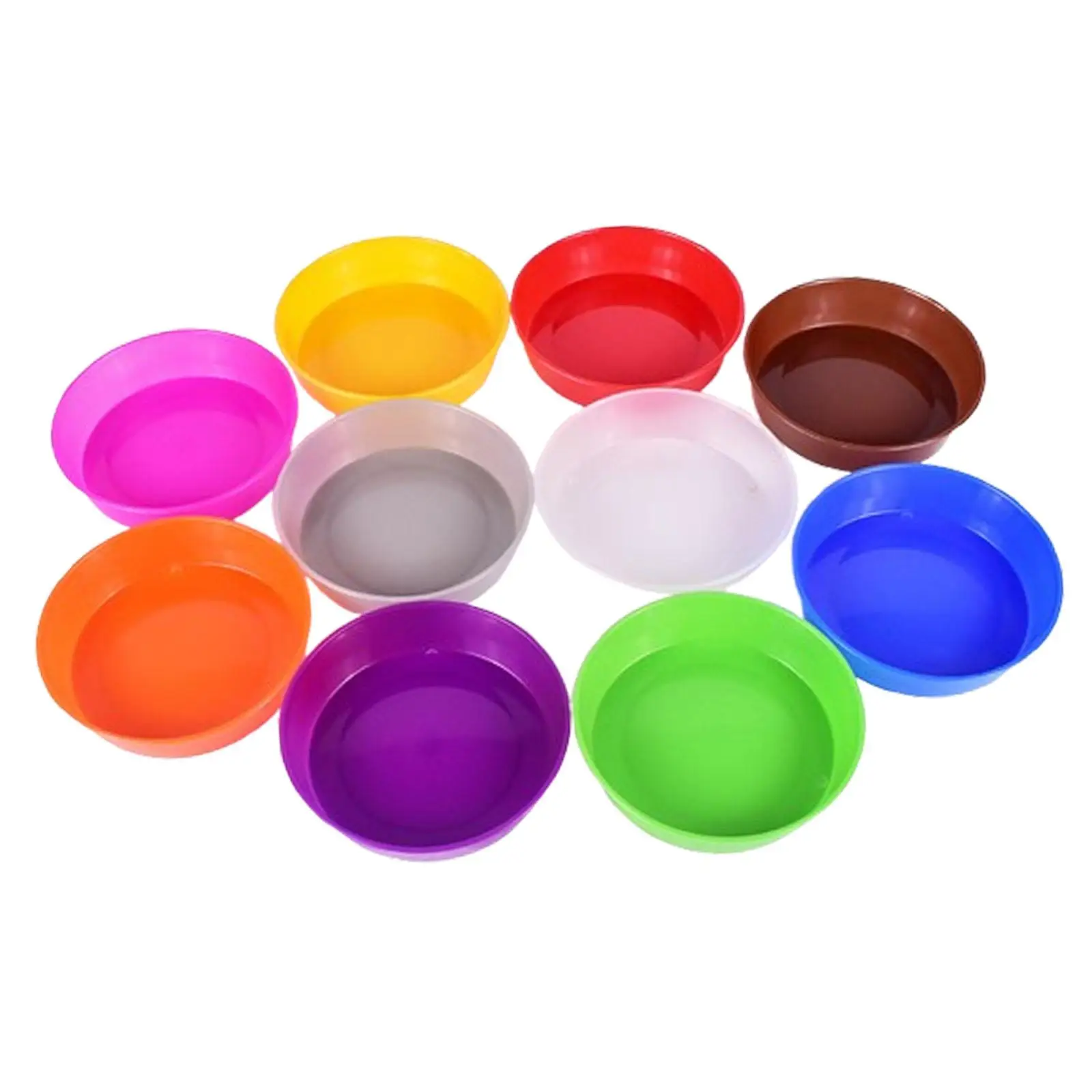 Paint Bowls Classification Game Plate Easy Clean DIY Projects Practical Sturdy Paint Tray Multipurpose for School Home Beginners