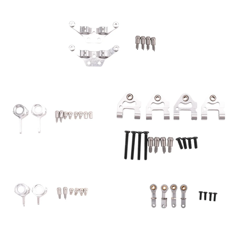 

Premium A Metal Upgraded Parts Steering Cup Swing Arm Shock Absorber Plate Set for Wltoys P929 P939 K969 K979 K989 K999 1/28 RC