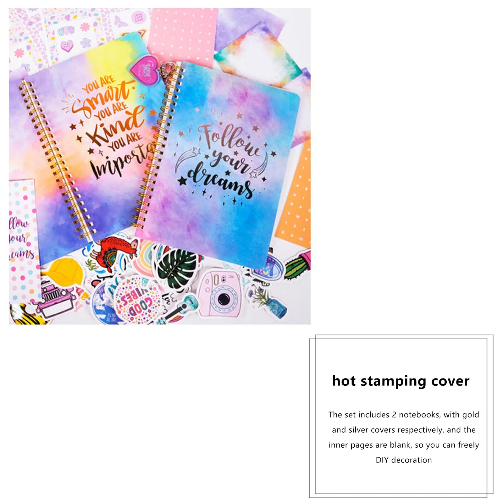 Girls DIY Journal Set - DIY Journal Set For Teen Girls Stationery Set Scrapbook And Journal Supplies Set