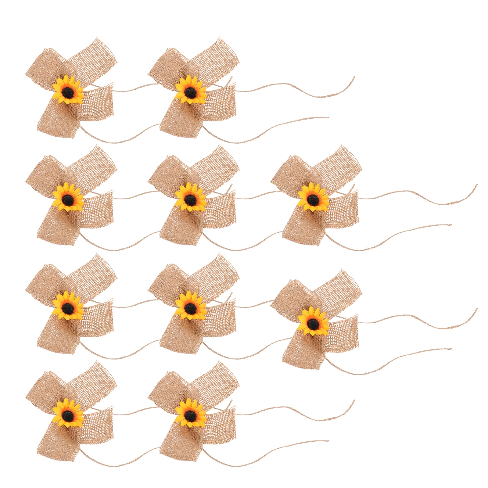 

10 Pcs Decoration Bow Decorative Decorations for Party Christmas Bows Crafting Handmade Holiday Festival