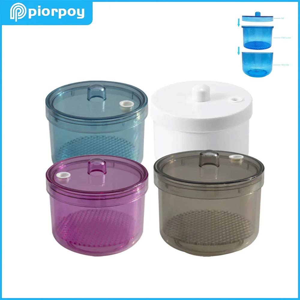 PIORPOY Dental Tools Dental Disinfection Box Burs Block Drills Sterilization Box Heat-Resistant Net Basket Clean Immersion Case