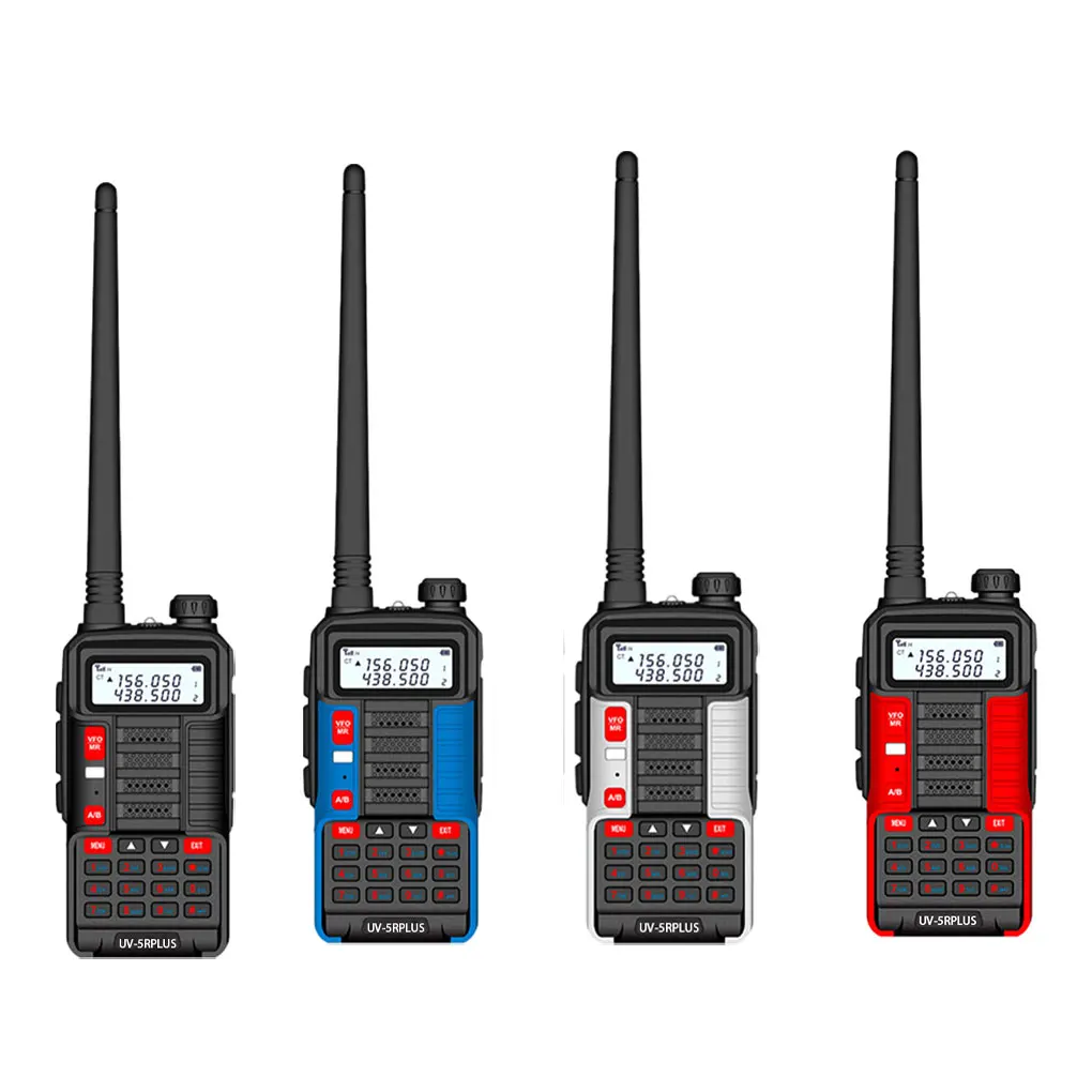 Imagem -06 - Long Range Two Way Radio Transceiver para Comunicação Clara e Distante Vermelho Alta Potência Uv5r Plus