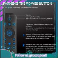 Upgraded G60S Pro Air Mouse Wireless Voice Remote Control 2.4G Bluetooth Dual Mode Remote For Computer TV BOX Projector