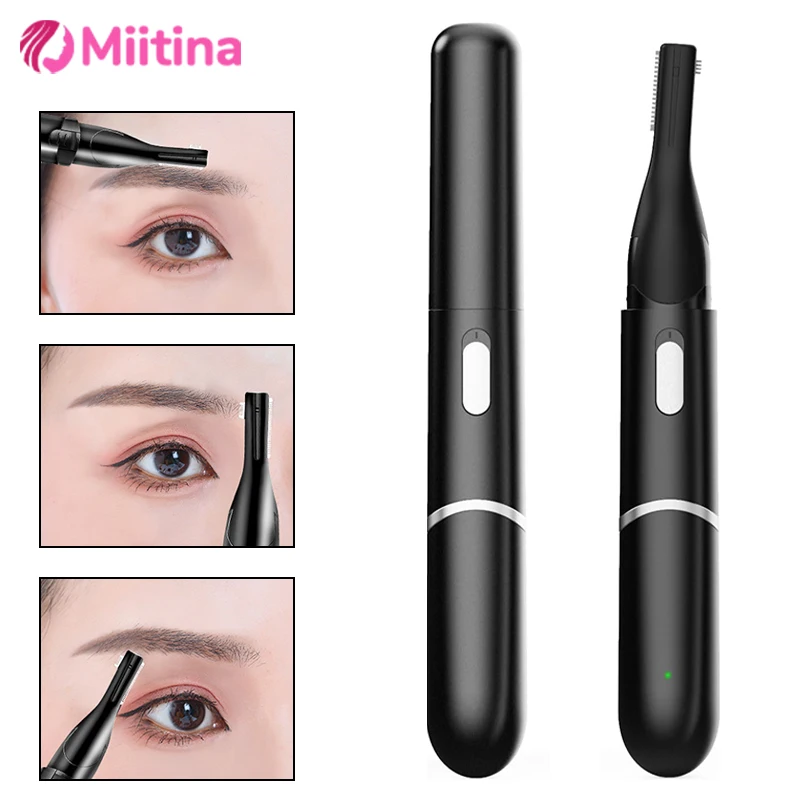

Electric Eyebrow Trimmer Eyebrow USB Charging Shaver Novice Scraper Women's Electric Eyebrow Scraper Portable Care Gift