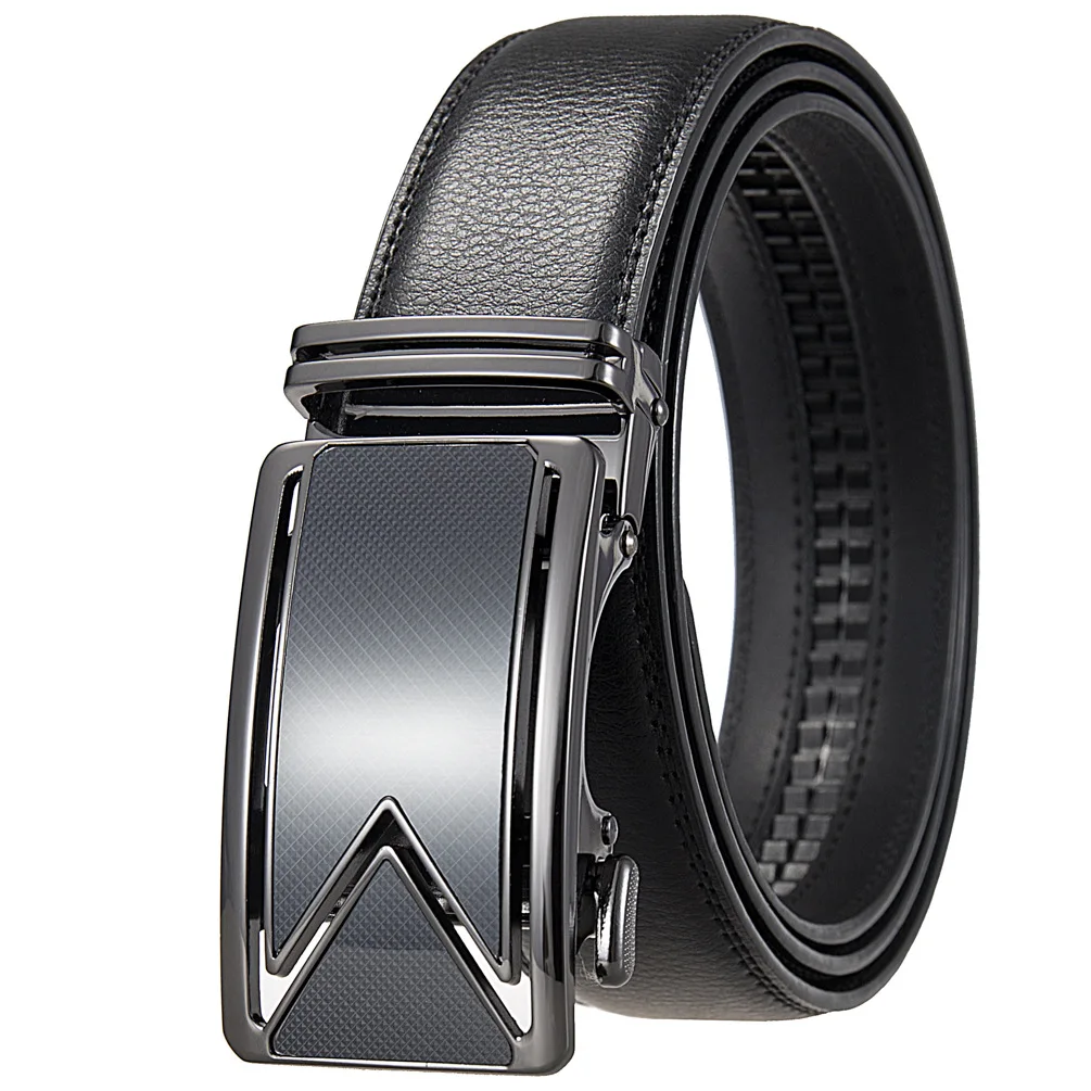 100-130cm Luxury Cow Real Leather Belt Strap Male Designer Business Formal Belt Man Black Coffee Blue Mens Belts High Quality