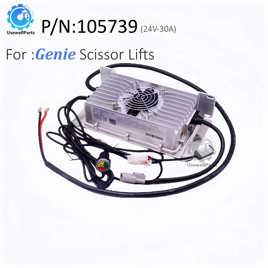 UsewellParts  105739 105739G Charger Replacement 24v-30A Used For Genie Scissor High-altitude Work Platform