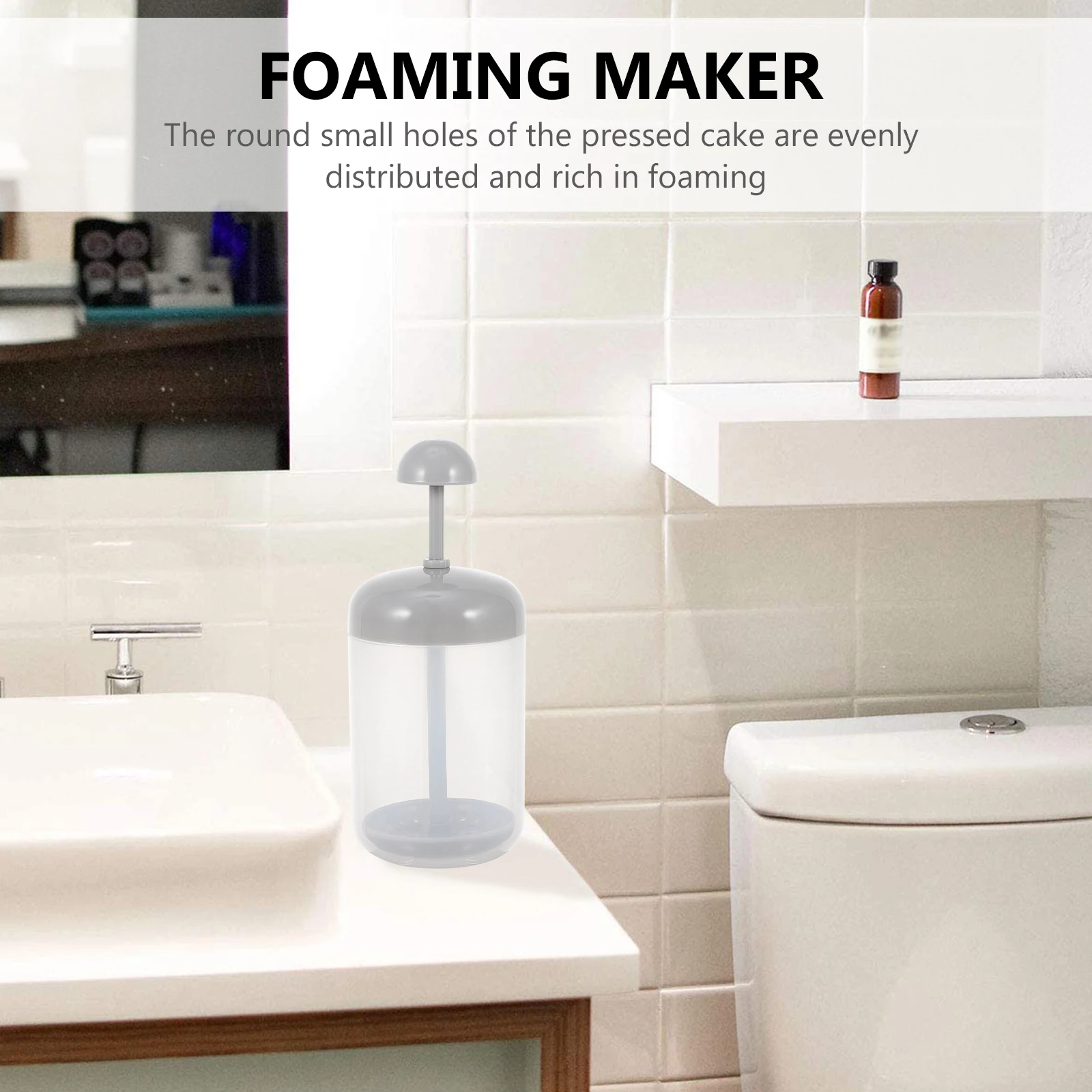

2pcs Face Wash Foaming Dispenser Bubbling Cleanser Maker Foam Cup Shampoo Body Wash Liquid Soap Deep Cleaning Pores Durable PP