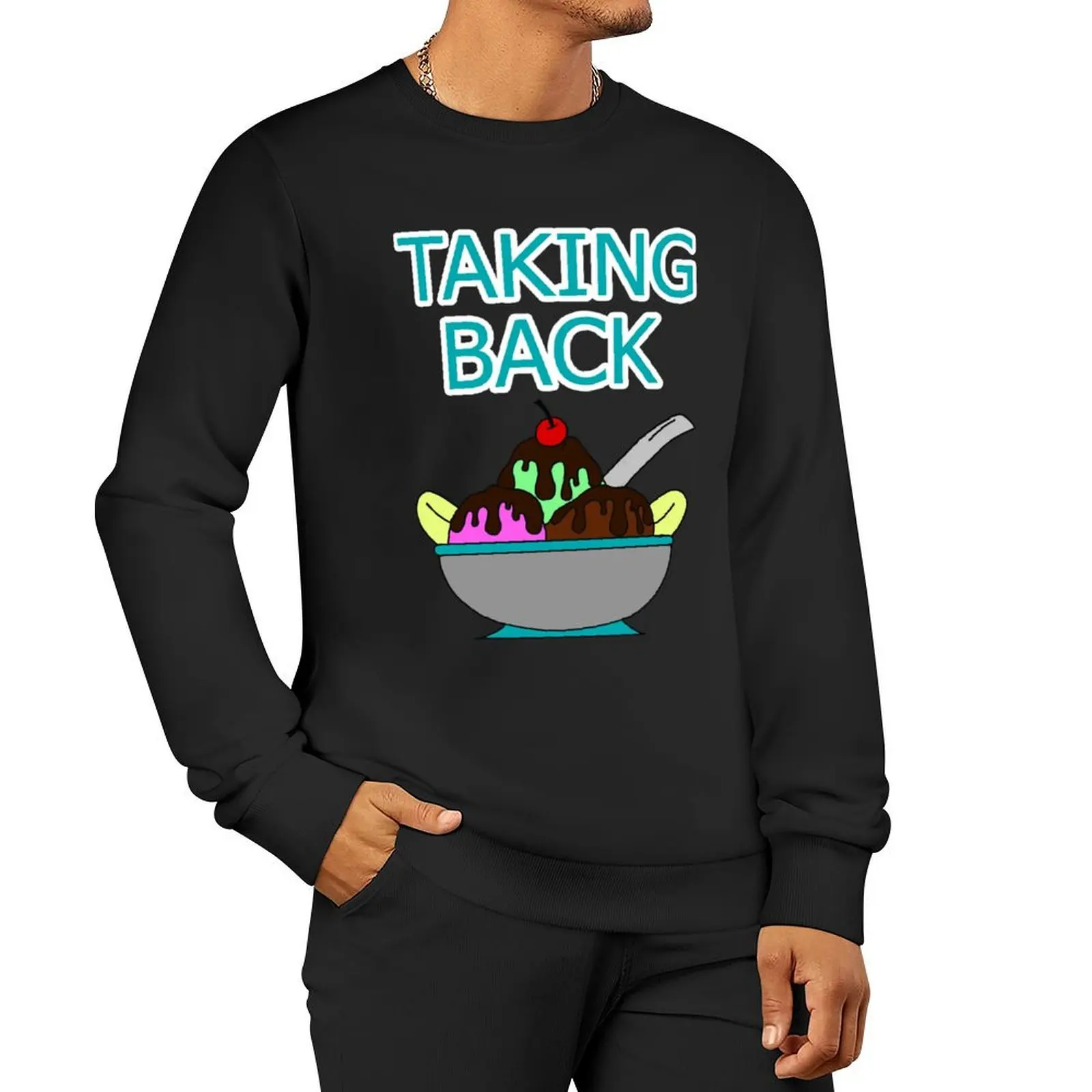 

Taking Back Sunday - Ice Cream Sundae (WHITE) Essential Pullover Hoodie tracksuits fashion men hooded sweatshirt