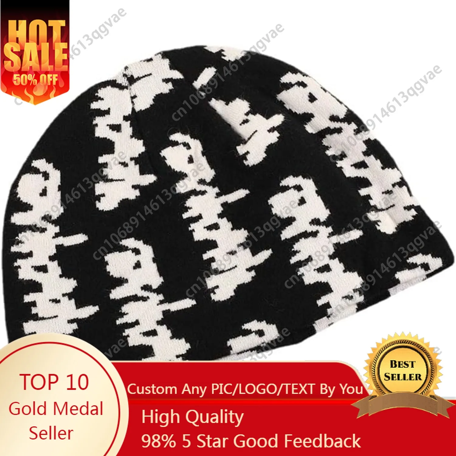 

LaurelTree Y2K Beanies Y2k Hat Grunge Accessories Slouchy Beanies for Women Y2k Clothes Crochet Hats