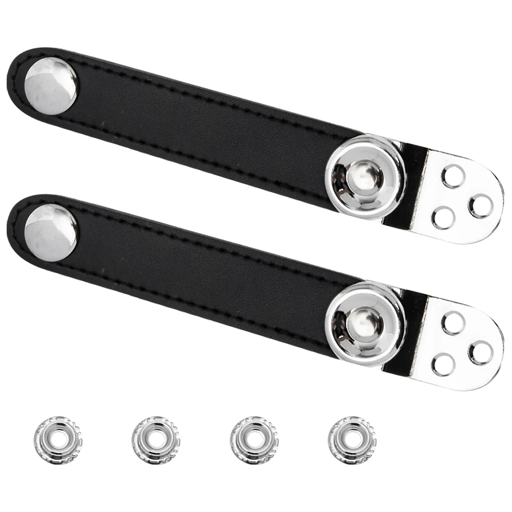 

2Pcs Accordion Bellows Straps Metal Connecting Buckle Belts 8 2cm Length Black Color for Accordions Musical Instruments