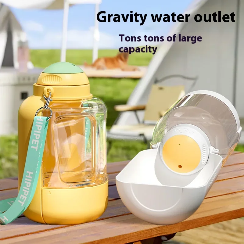 Ton Ton Bucket Large Capacity Going Out Kettle Pet Dog Water Cup Accompanying Cup Teddy Dog Walking Cup with Dog Food Supplies