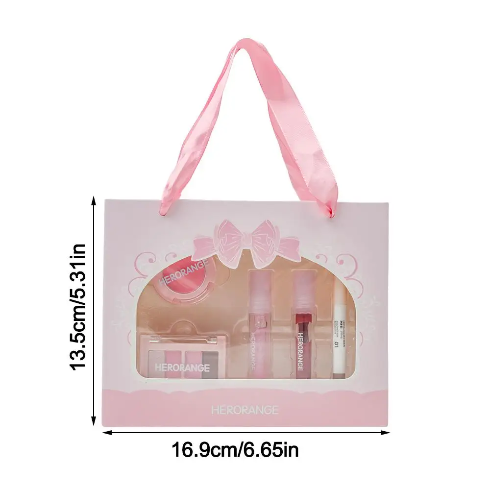 5 pezzi/set set cosmetico per matita per sopracciglia portatile set per trucco ad alta pigmentazione a lunga durata set per trucco liscio kit completo per la bellezza delle donne