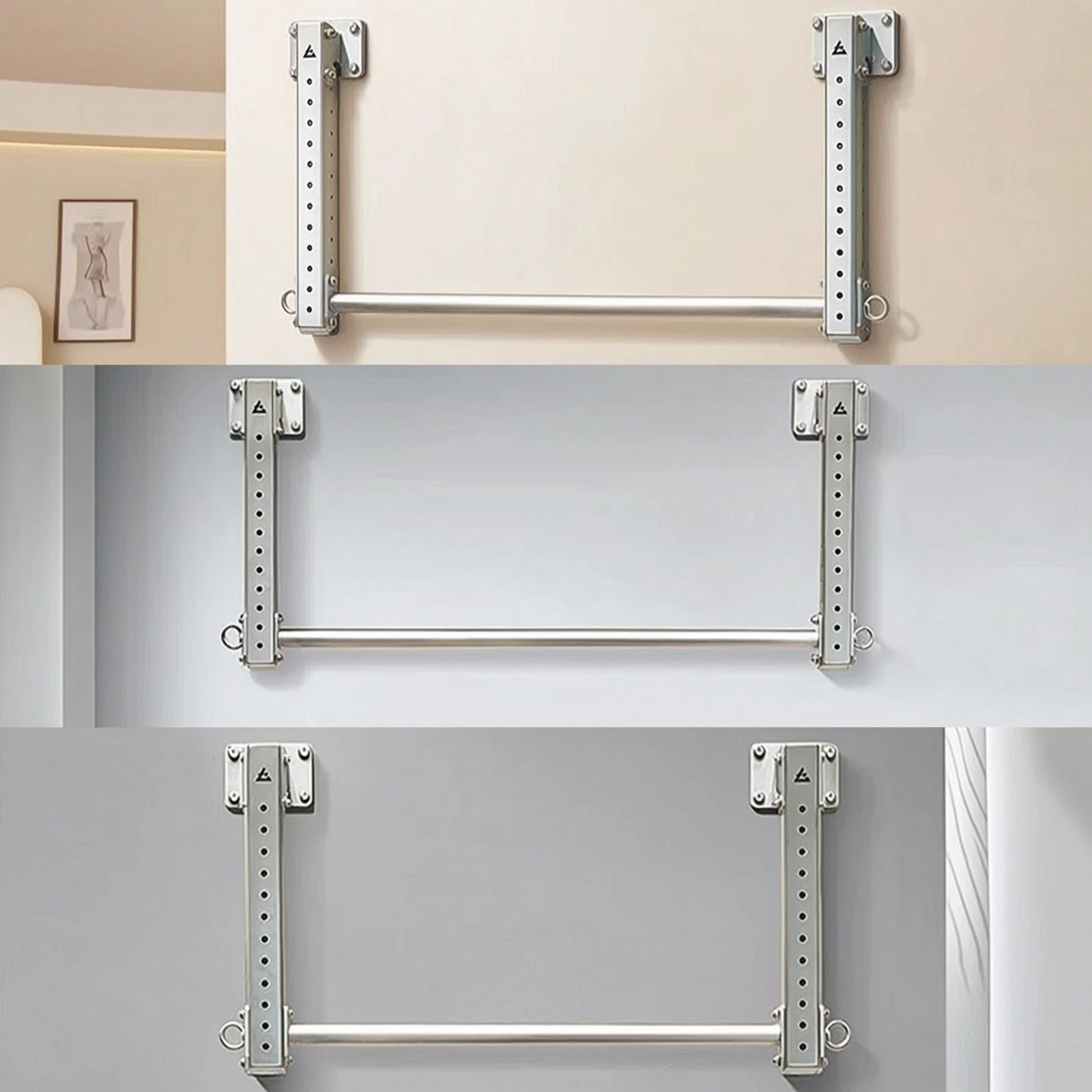 Pull-up Bar with Hanging Rings - Home Bar And Gym ulasan dan harga