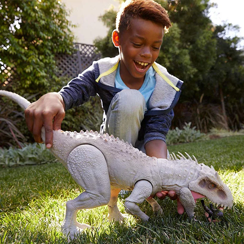 Mattel Jurassic World Tyrannosaurus Rex acción y sonido dinosaurio corte y cola látigo movimientos y rugido juguete para niños regalo de cumpleaños