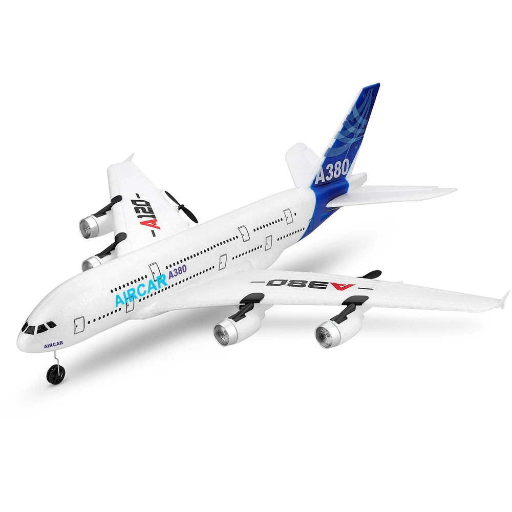 

3CH Airplane RC Airplane A380 Wltoys XK A120 Aircar A380 Model Plane 3CH EPP 2.4G Remote Control Airplane Fixed-wing RTF