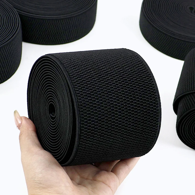 

5Meters 25-100mm Nylon Elastic Band Clothes Belt Rubber Bands Pants Jeans Waistband Decor Stretch Tape DIY Sewing Accessories