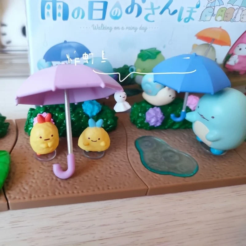 Re-ment Sumikko Gurashi Rainy Day Walk Mystery Blind Box Kawaii Cute Anime Figure Toy Gift Little Friends Collectible