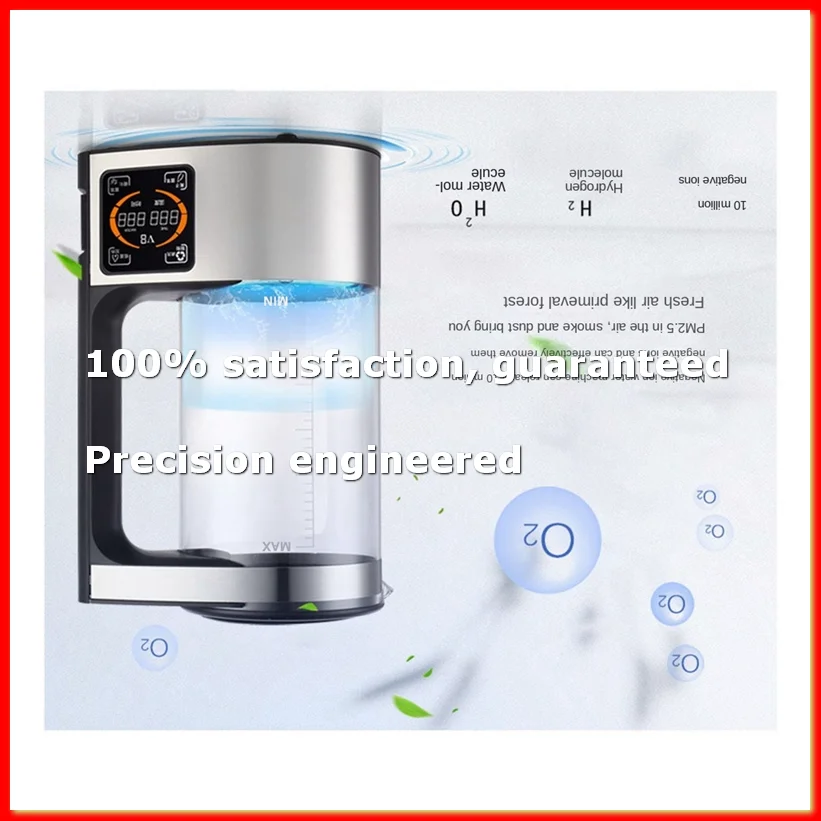 2L Rich Hydrogen Water Bottle Alkaline Water Ionizer Machine Water Filter Drink Hydrogen Water Generator EU Plug-A55K