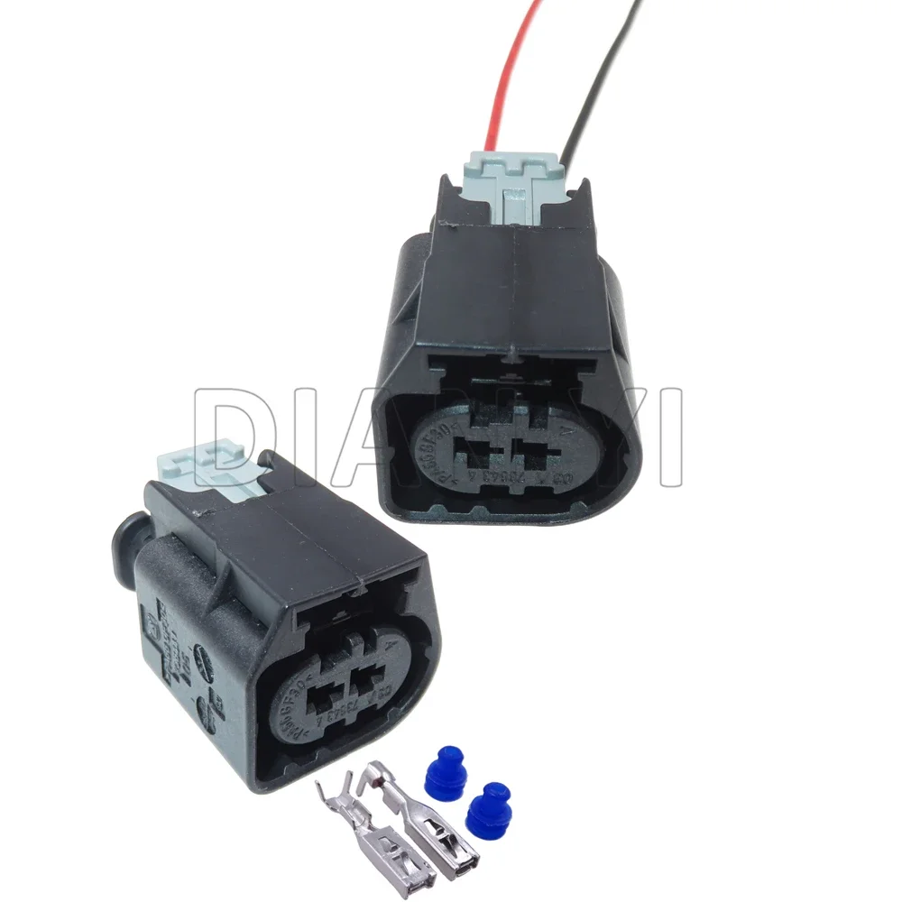 1 Set 2 Way Automobile Wiring Terminal Connector with Cables 09444024 AC Assembly Auto Cable Socket