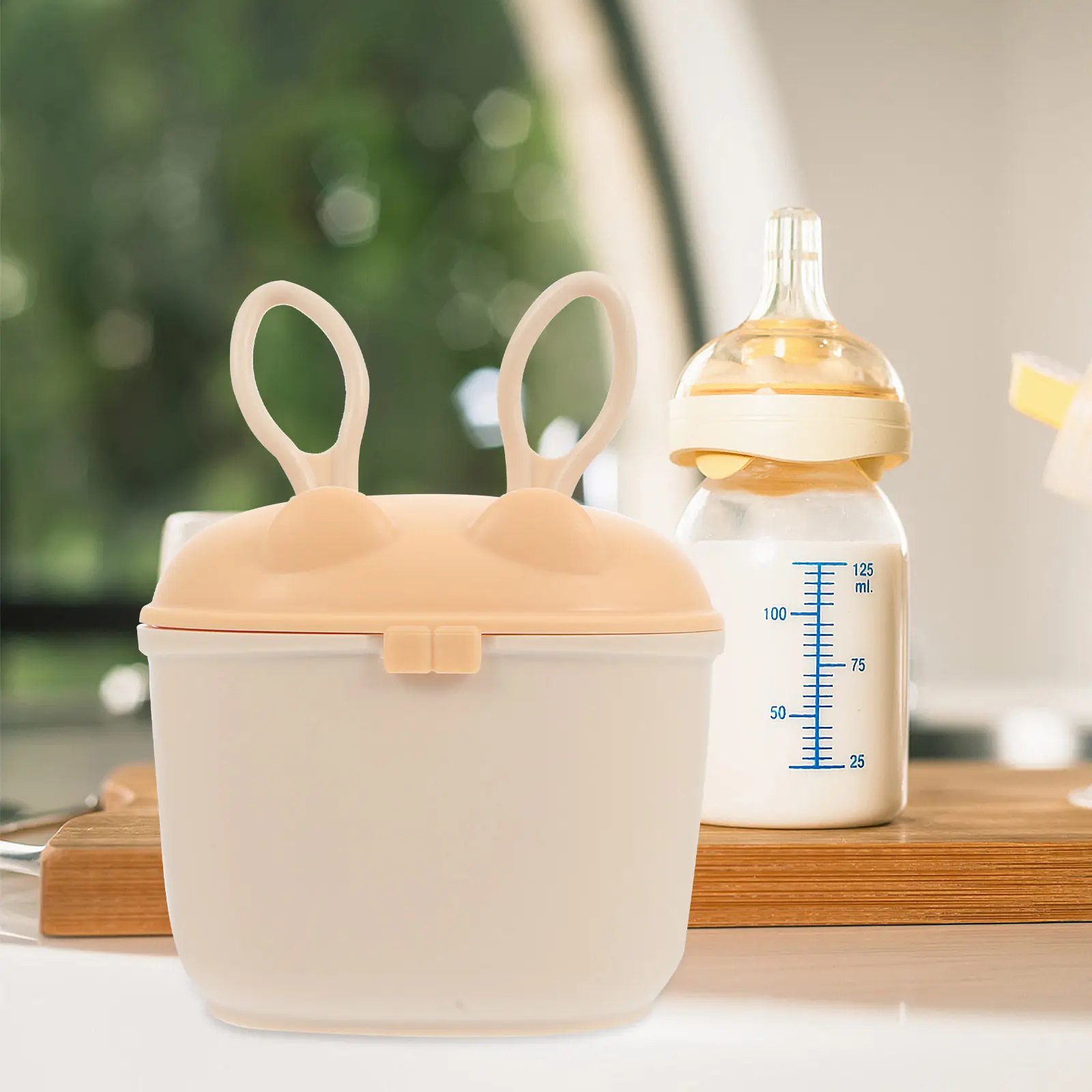 

Контейнер-дозатор для детских смесей и закусок, герметичный, для хранения детского питания, дорожный дозатор для смесей и закусок