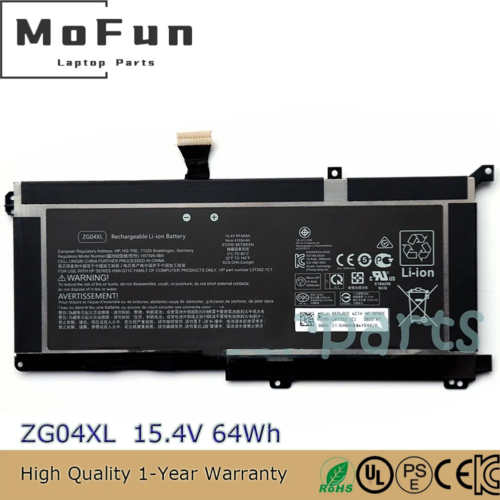 New Genuine ZG04XL 15.4V 64Wh Battery for HP ZBook Studio X360 G5 L07046-855 L07352-1C1