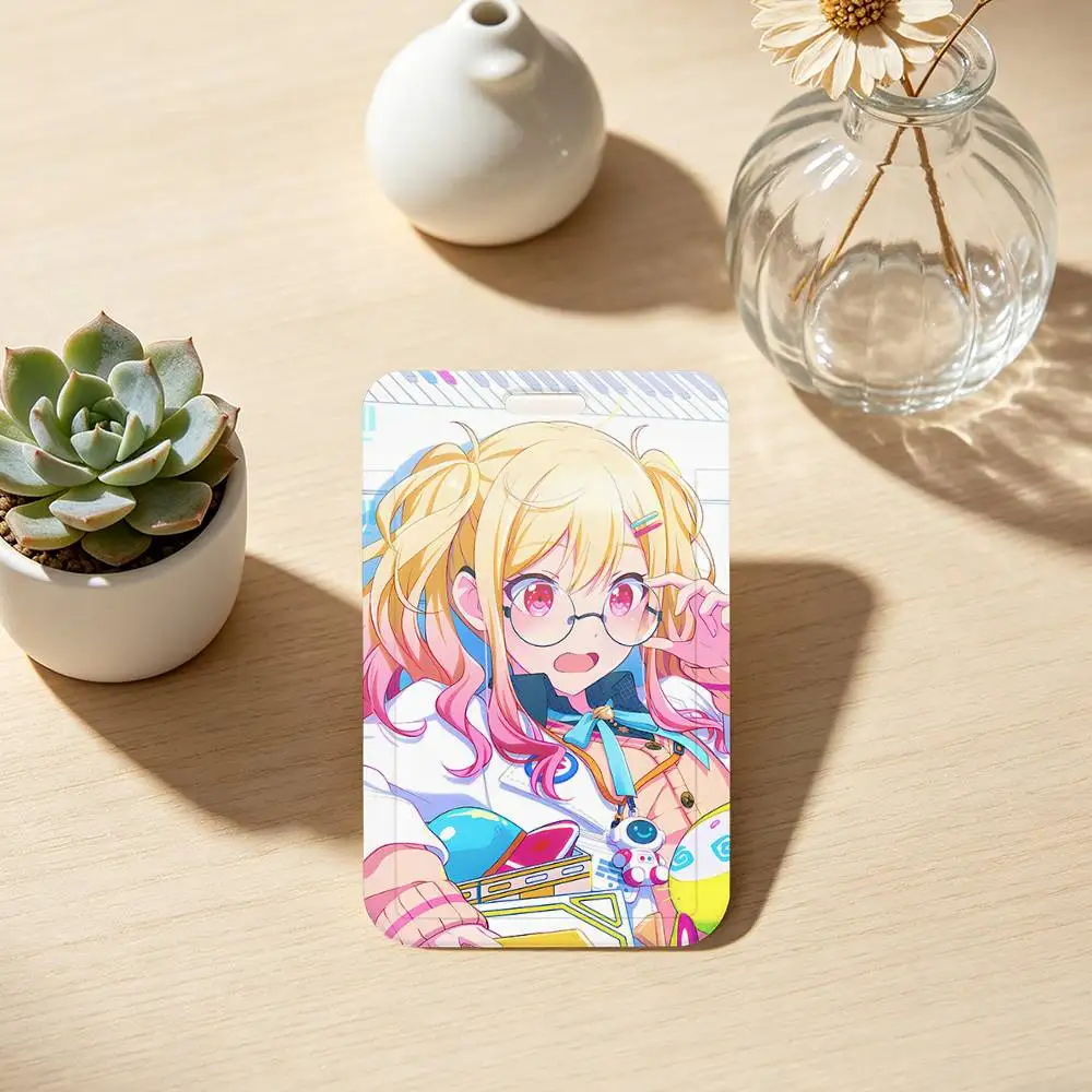 P-Project Sekai Game ID Badge Holder With For Office School Name Card Credentials Case