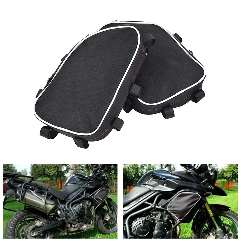 

Waterproof Motorcycle Frame Crash Bar Bags Repair Tool Placement Bag For Tiger 800 Tiger800 TIGER 800 TIGER800