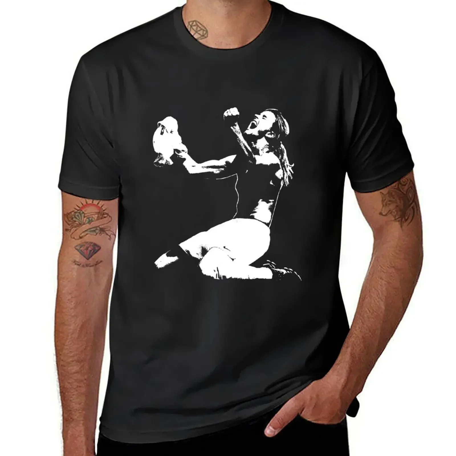 Brandi Chastain - Victory Pose - The White Stencil T-Shirt essential t shirt sweat anime stuff mens big and tall t shirts