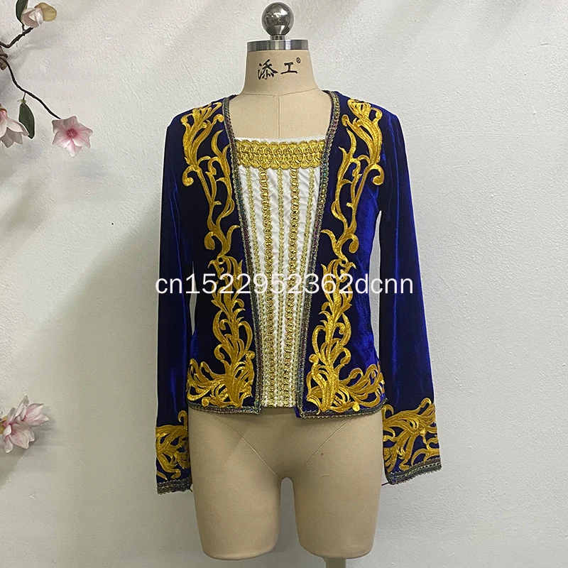 2026 New Men's Ballet Performance Dance Costume Single Top Customization Professional Stage Performance Costumes in 4 Colors