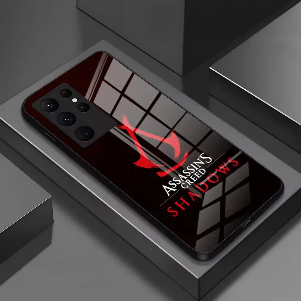 القتلة العقيدة الظلال قضية الهاتف لسامسونج A52 A71 A21 A54 A20 S25 غالاكسي A34 A14 A32 S24 S23 S22 S21 S20 FE غطاء زجاجي #3