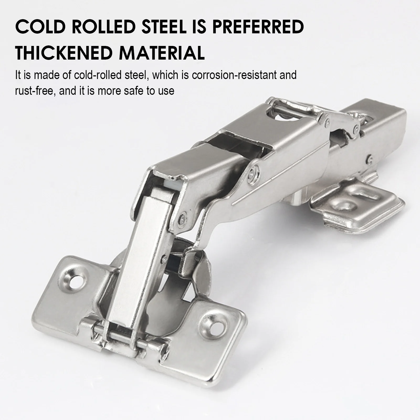 Cabinet Hinge With Silent Damping Hydraulic Buffer 165 Degree/180 Degree Kitchen Cupboard Wardrobe Door 3D Adjustable