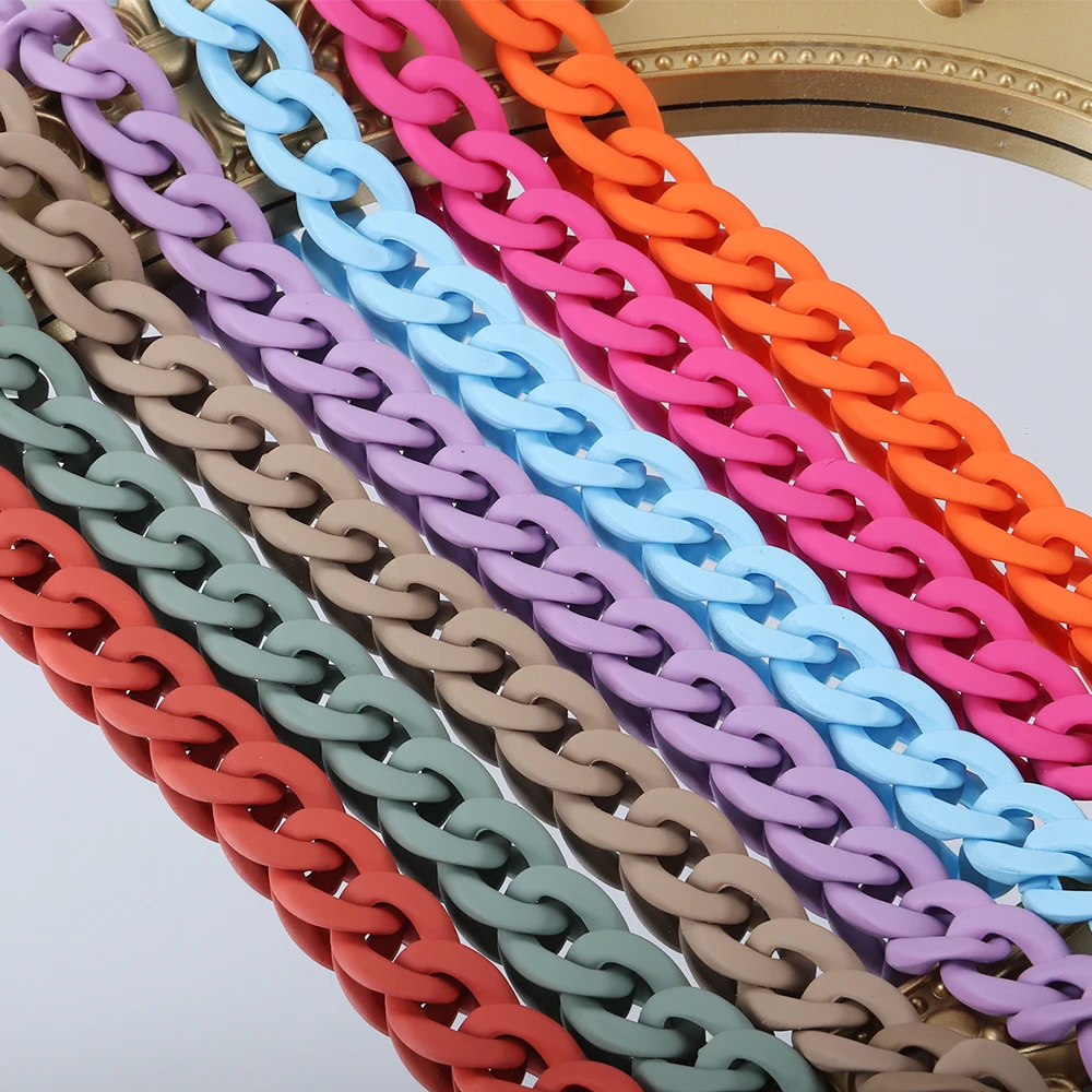 Fashion Matte Color Acrylic Sunglasses Chains For Women Men Reading Glasses Chains Eyewear Cord Holder Neck Chain Strap Lanyard