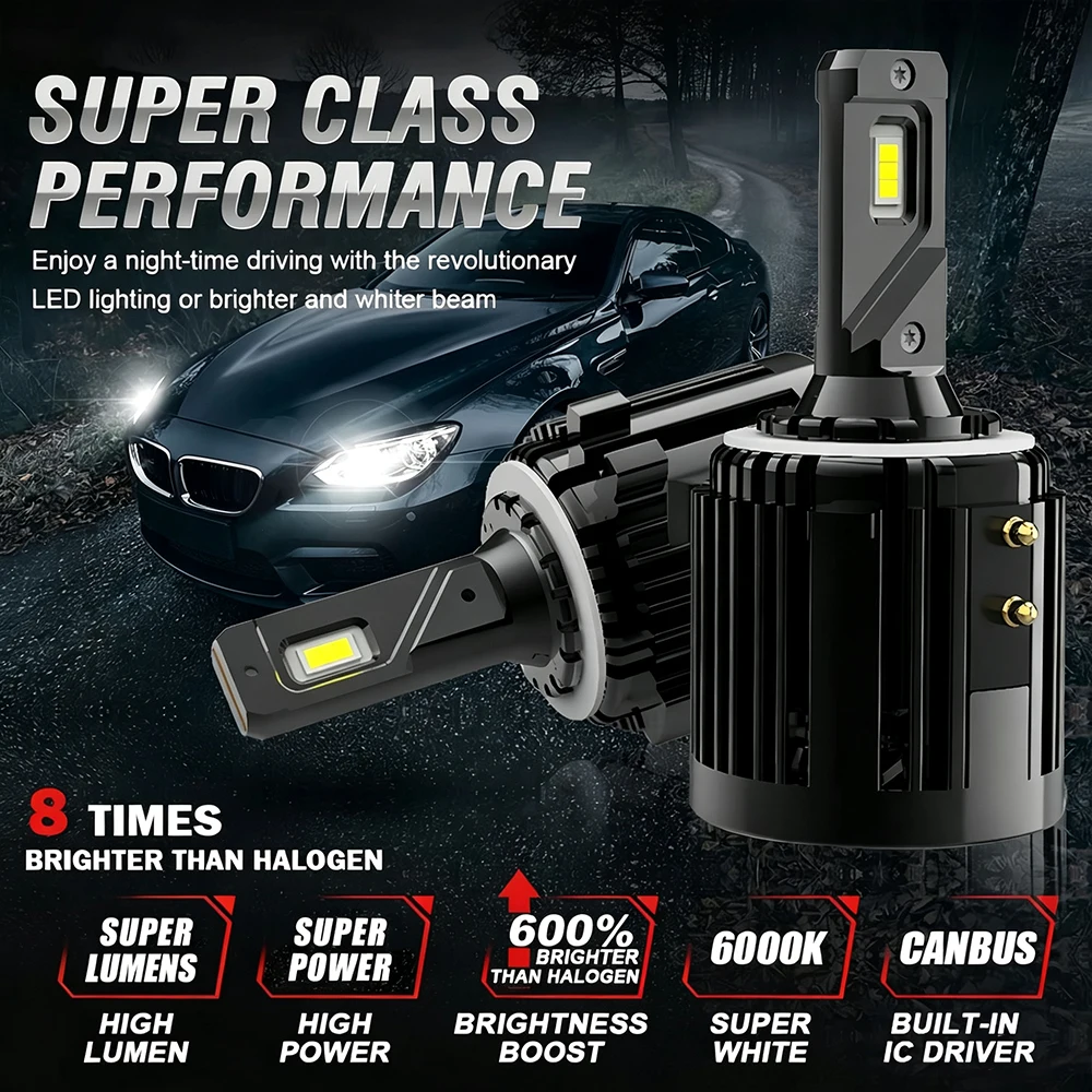 H7 Led Headlight Low Beam Lights Car H15 LED Bulb Daytime Running Light & High Beam For Volkswagen Golf 6 MK6 Golf 7 MK7 Touran