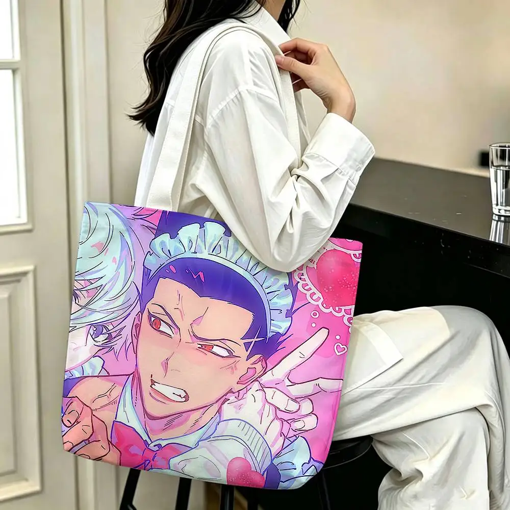 Barou Shouei  Printed Canvas Tote Bag Shoulder Bag Commuter Mommy Shopping Bag