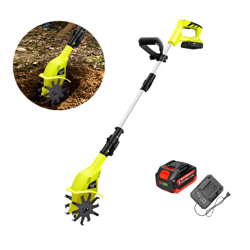 

Handheld Electric Garden Weeder Mini Tiller Micro Tiller Hoe Rotary Tiller Weeder Cordless Tractor Cultivator Garden Tools