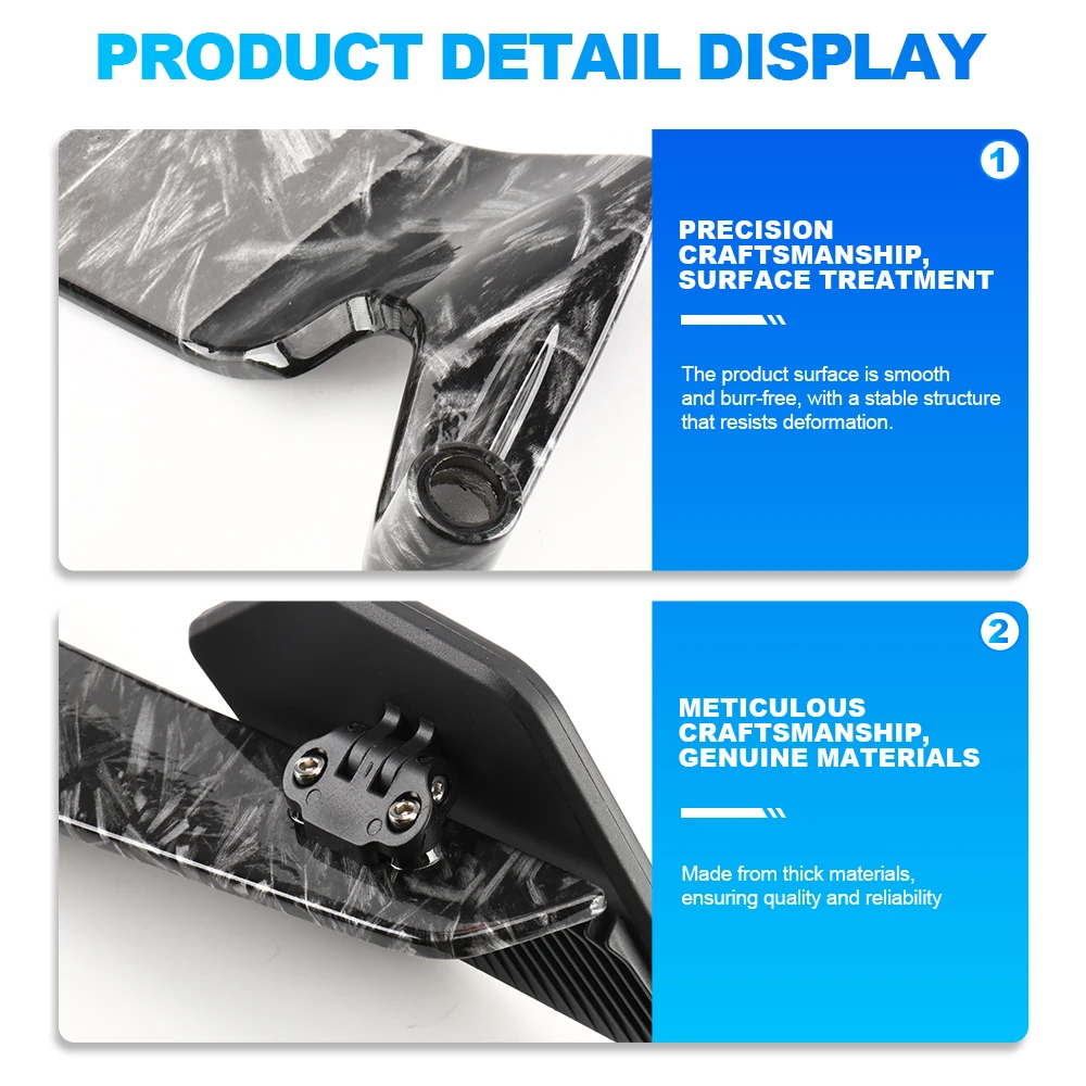 Motorcycle Side Rearview Mirror For Honda CB 1000 500 650 750 900 CBR650R CBR650F Honnet NC750X Shadow VT 600 1300 CMX250 CTX700 view 4