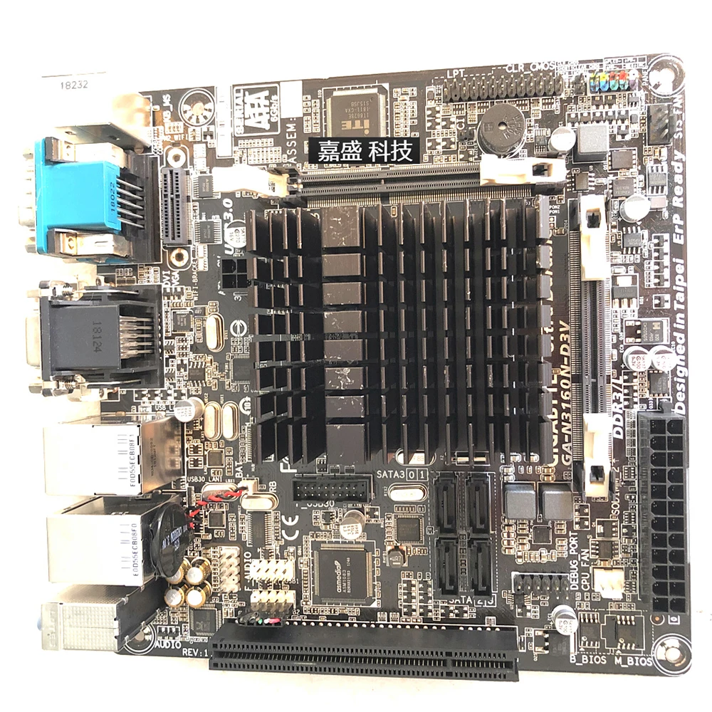 Mini-ITX  Desktop Motherboard 17X17 GA-N3160N-D3V