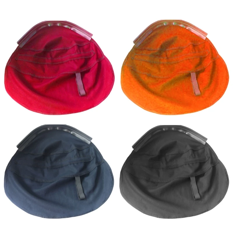 

Leather Fabric Protective Welding Caps Adjustable Headwear for Burn Protections Dropship