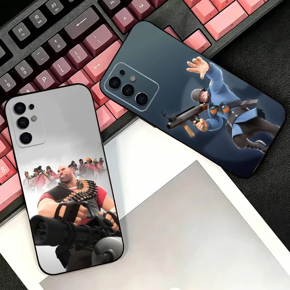 Game T-Team Fortress-es Phone Case For Samsung S26,25,24,21,22,21,20,10,9,8,7,6,Ultra,Plus,Fe, Lite Black Cover