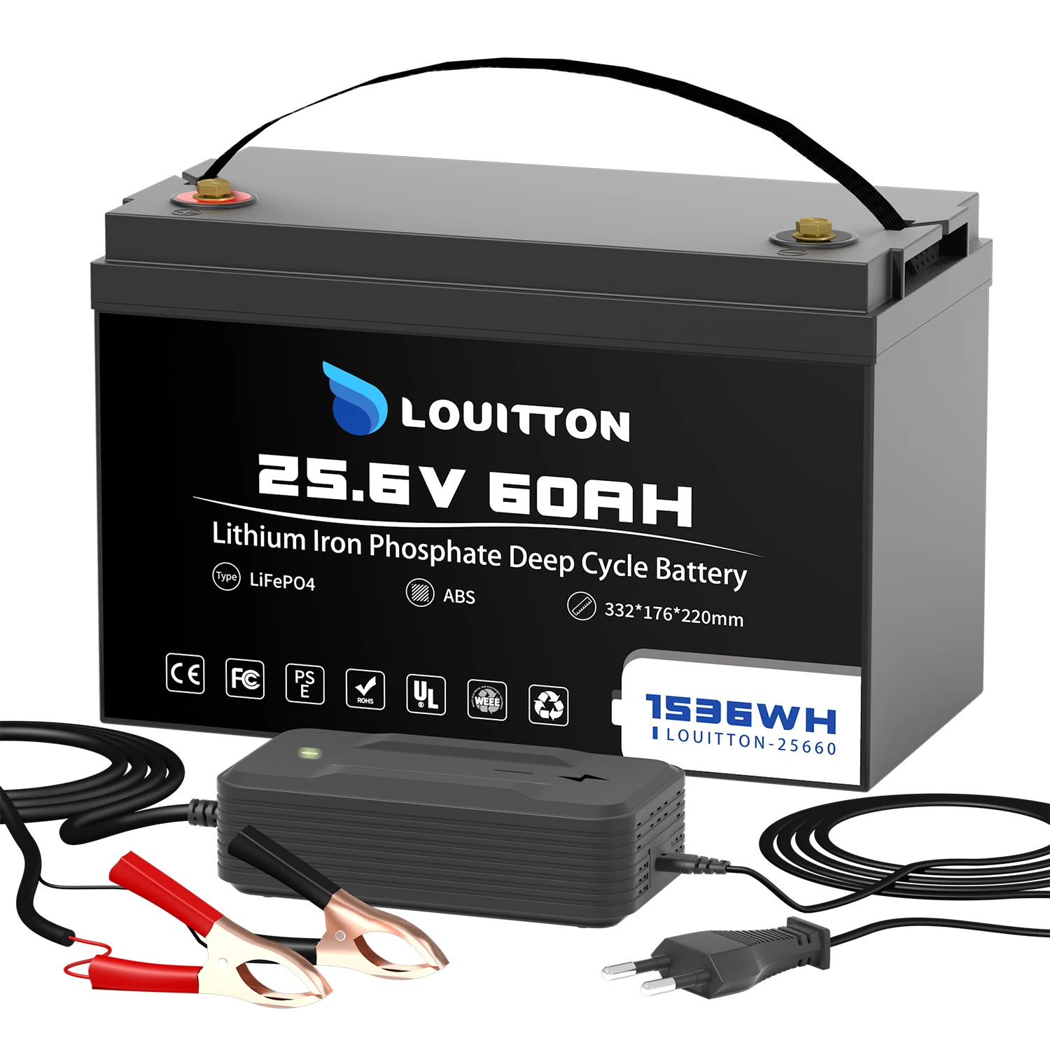 24V 100Ah Lifepo4 Battery Pack Rechargeable Solar Battery 24V 60AH With BMS For RV Boat Motor Outdoor Inverter