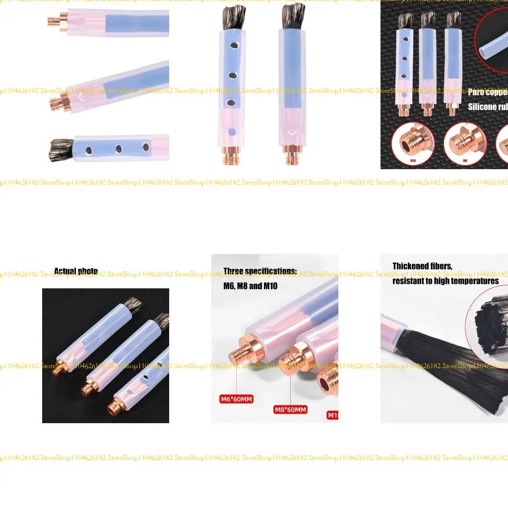 

Q2Q4 3Pcs 6/8/10 Weld Brushes Cover Cleaning Weld Cleaning Brush For Welding Cleaning