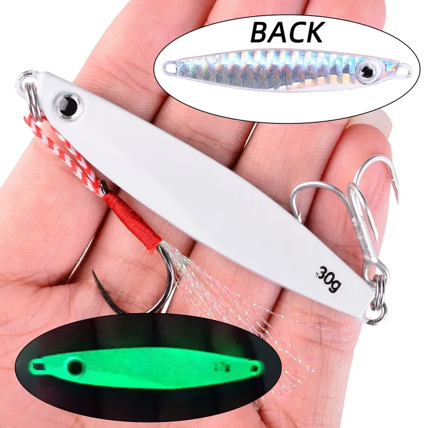 21pcs Metal Jigs Lures Carp Fishing Lure Set 60G 40G 30G 20G 15G 15G Crankbait Jig Spoon Sinking Bait Sea Fishing Lures Pesca