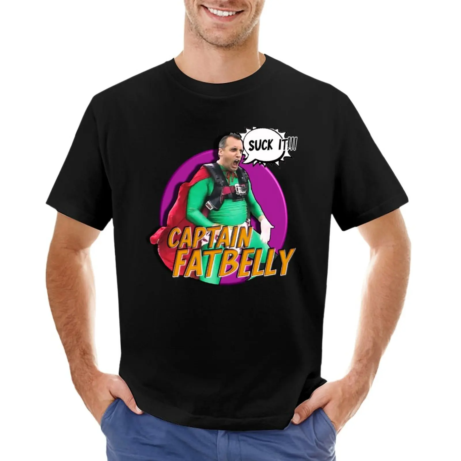 Impractical Jokers - Captain Fatbelly - Joe Gatto T-Shirt black t shirts tops black t shirt mens t shirts