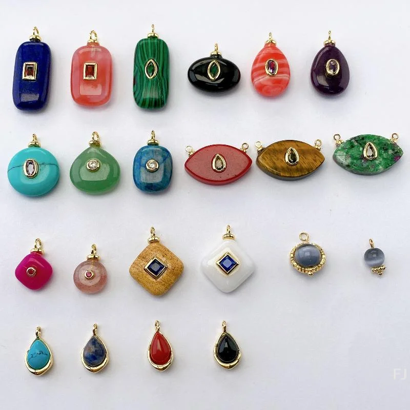 [YU] قلادة الأحجار الملونة لمستلزمات صناعة المجوهرات لتقوم بها بنفسك القرط قلادة سوار المفاتيح الملحقات