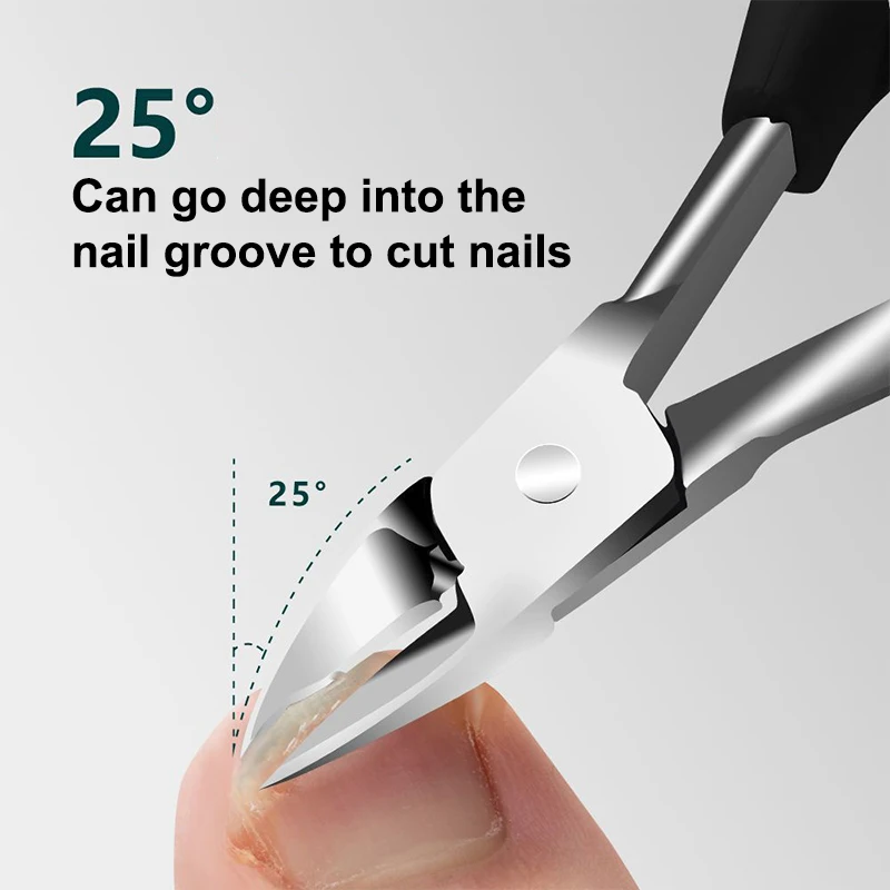 Coupe-ongles diagonale anti-éclaboussures, élimine les peaux mortes, épais, dur, spécial, pointu, pédicure