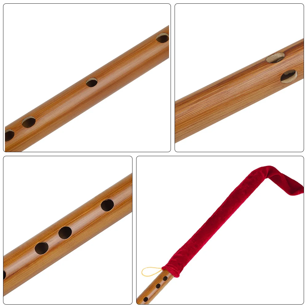 Wooden Piccolo Traditional Small Flute Key C No Lacquer Safe Healthy Musical Instrument Easy Carry Portable Wooden Flute