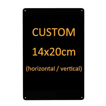 DIY訂製金屬板圖案牆面鐵皮招牌家居裝飾復古板海報個人化印刷文字圖片鐵皮牌匾 6 最佳銷售 客製化金屬標誌 - №6