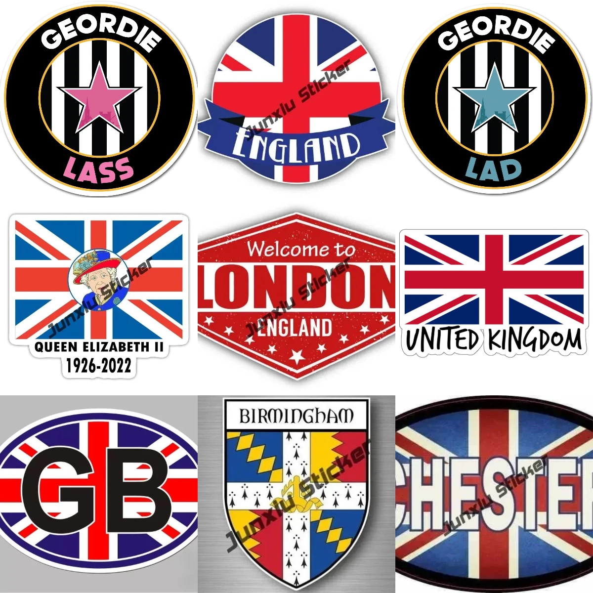 Vintage Britain Sticker Flag of United Kingdom Travel Sticker British England UK Great Britain Souvenir Decal PVC Accessories